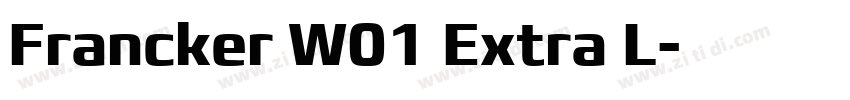 Francker W01 Extra L字体转换